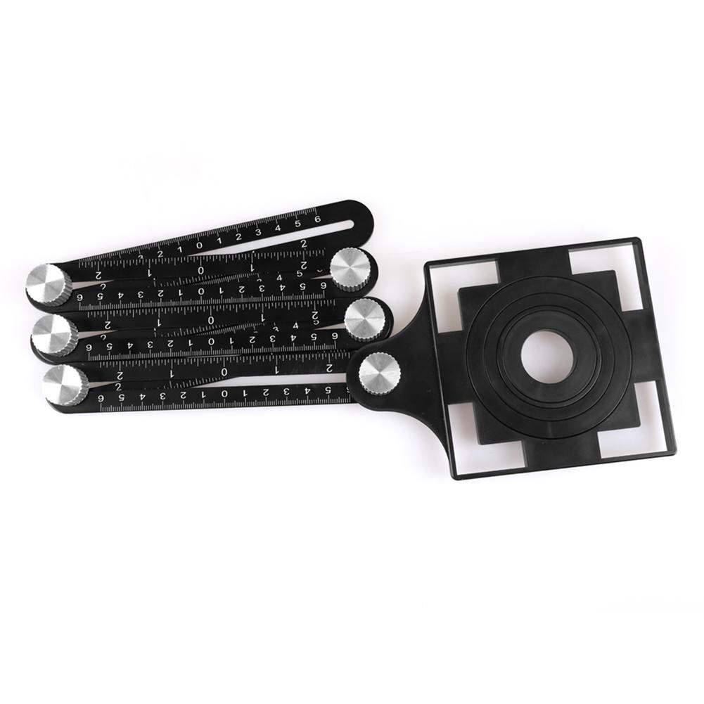 6 règles pliantes en alliage d'aluminium tuile ouverture localisateur boue carrelage magasin pâte carrelage verre Vientiane universel trou poinçon outils