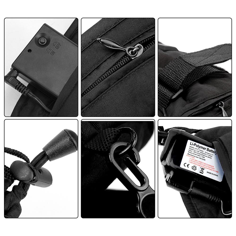 Motorcycle Gloves Waterproof Heated Guantes Moto Touch Screen Battery Powered Motorbike Racing Riding Gloves Winter