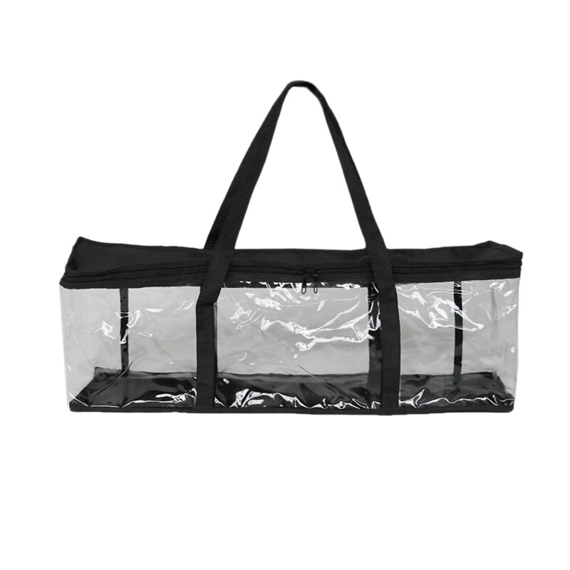 Porta DVD a prueba de polvo, soporte transparente con cremallera para CD, protector portátil con asa, bolsa de almacenamiento, organizador, bolsa de tela Oxford