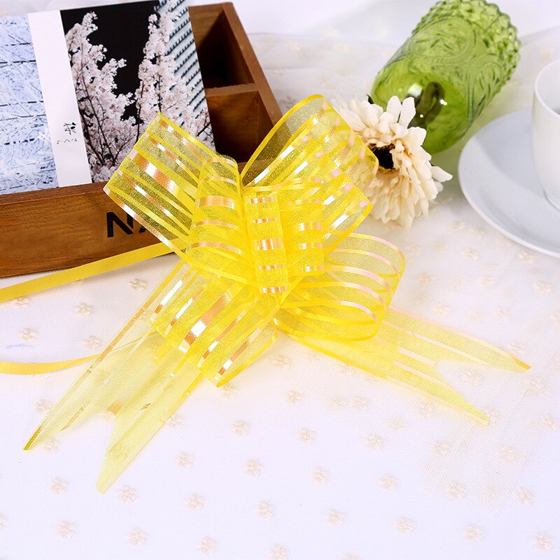 10Pcs Bowribbons Kerstcadeau Bloem Wrappers Voor Bruiloft Auto Verjaardag Evenementen Decoratie Gelukkig Nieuwjaar Cadeaus Decor: 10