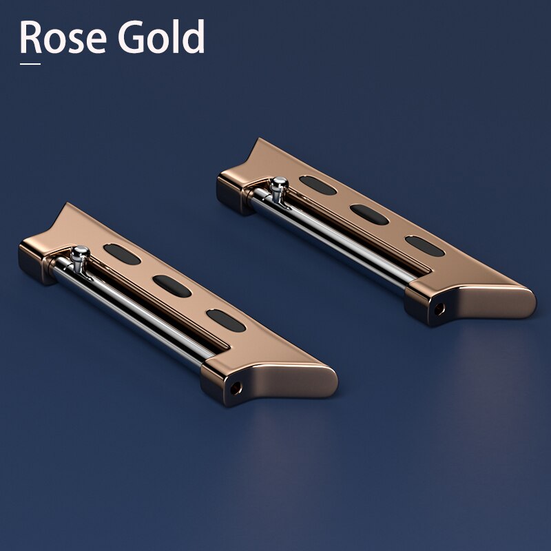 Connector Adapter for Apple Watch Band Series 7/SE/6/5/4/3/2 Quick release Connectors for Iwatch 42/38/45/41mm Stainless Steel
