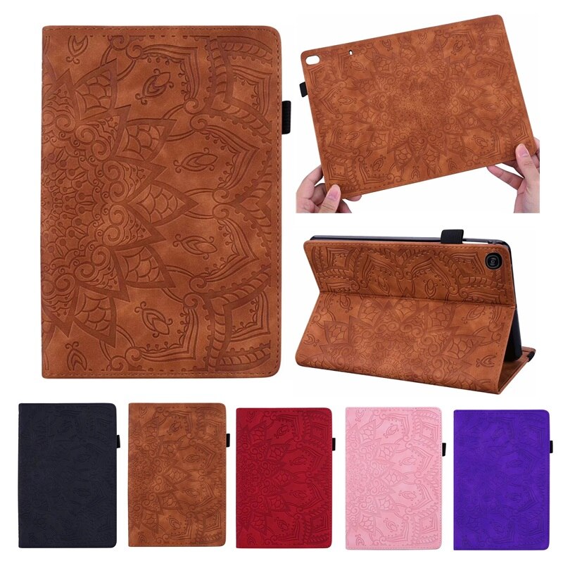 VIGENCIA Tablet Case for Samsung Galaxy Tab S5e 10.5" - Embossed Leather - Shockproof, Anti-Dust