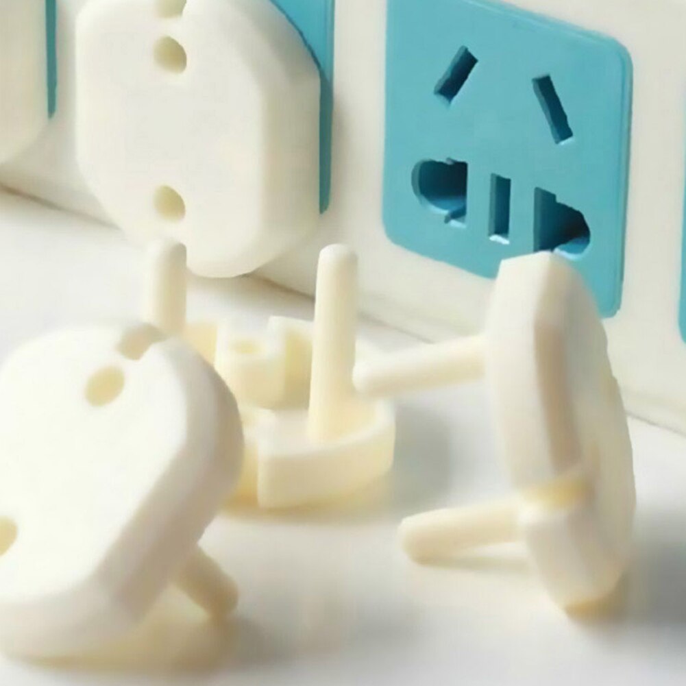 10pcs protezione domestica 2 spina durevole sicurezza del bambino facile da installare pratico ufficio Anti-Shock elettrico copertura presa elettrica