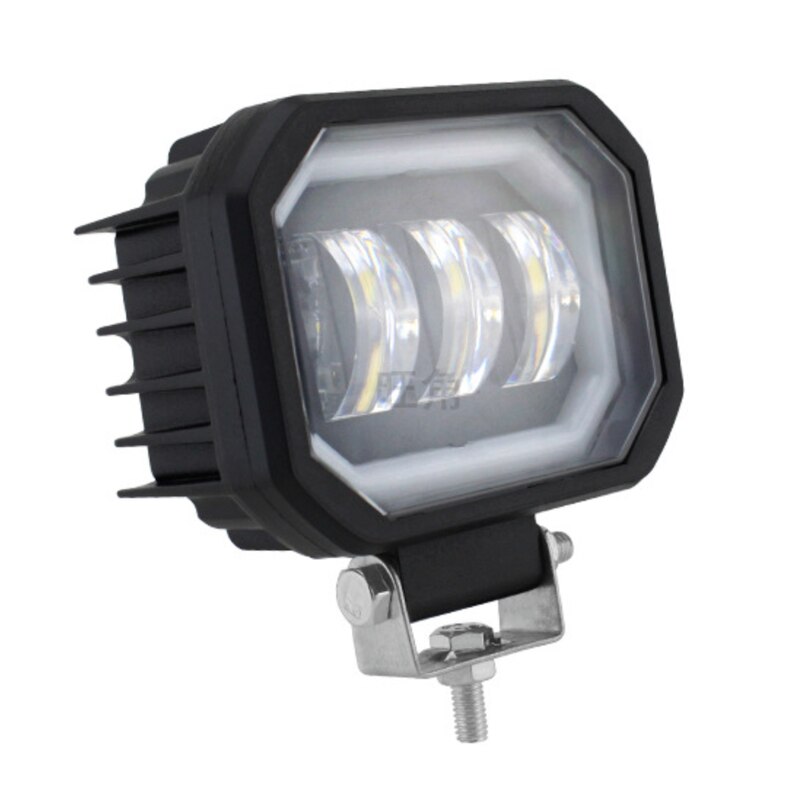 Motorcycle Led Headlight Work Light 4×4 SUV 30W Fog Lamp with Angel Eyes Car Offroad Truck Tractor Spot Beam Floodlight 9-32V