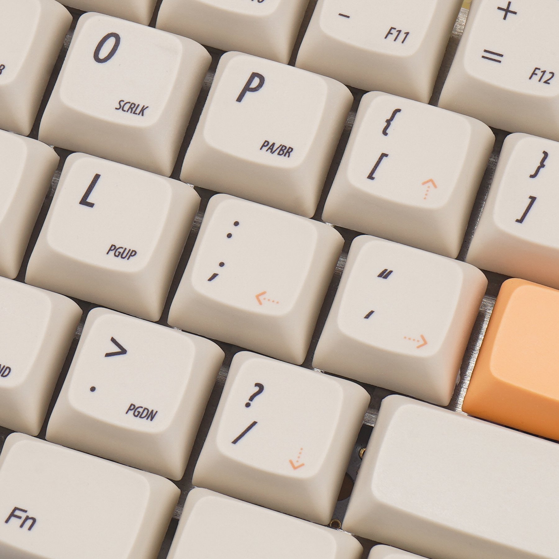 KBDfans PBT DA Dye-Sub Orange Keycaps