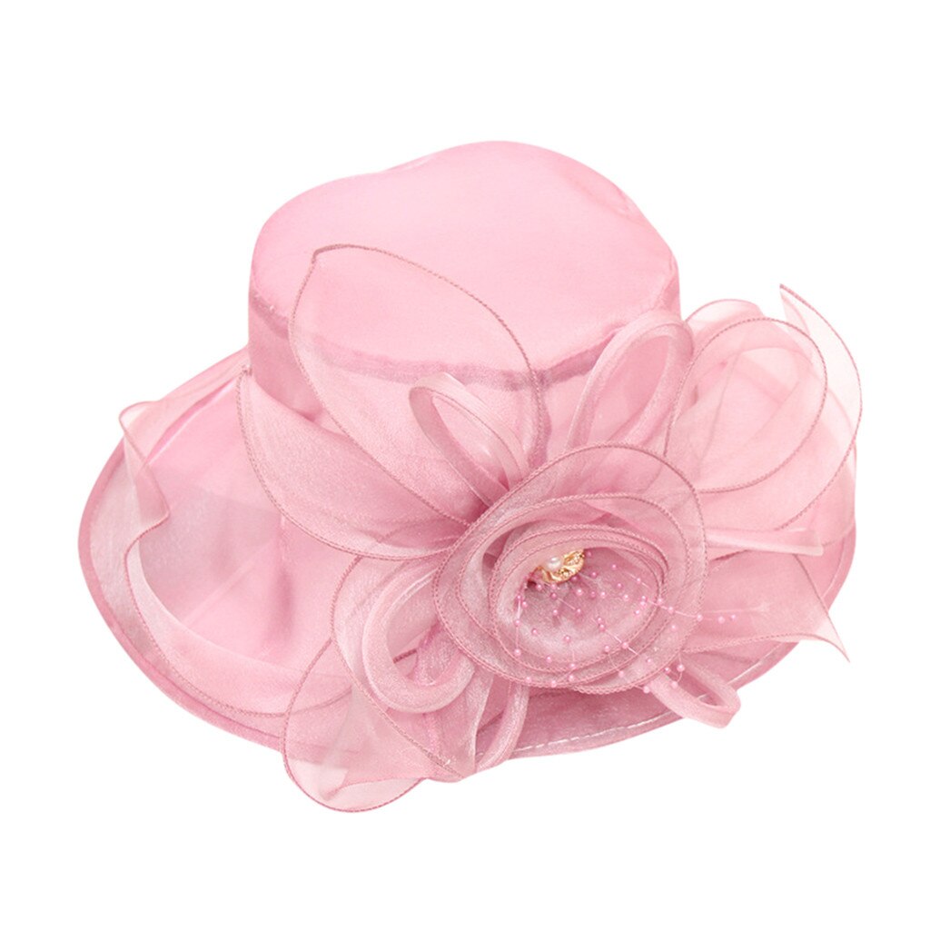 Pink Brides Hats Church Kentucky Daily Cap Fascinator Bridal Tea Party Wedding Hat Ladies Womens Hat: Gold