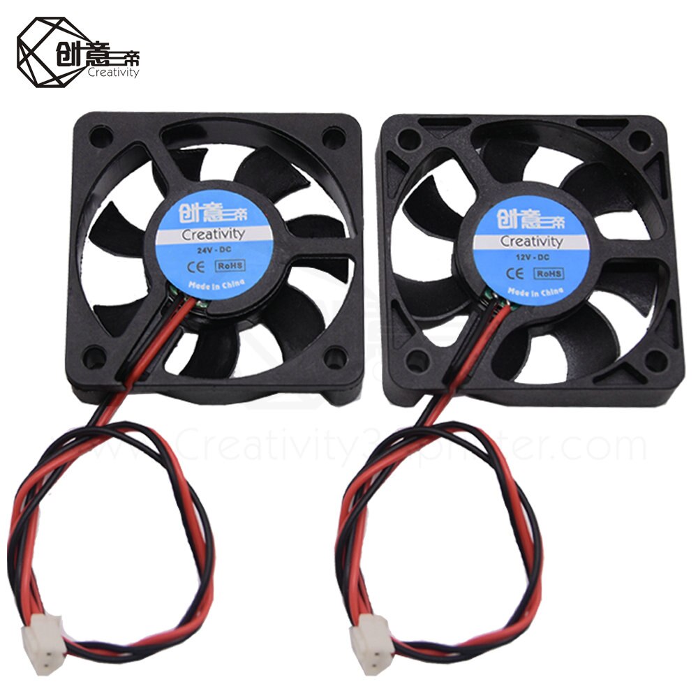 1pcs DC 5V/12V/24V Computer CPU Cooler Mini Cooling Fan 40MM 40x40x10mm/50x50x10mm Small Exhaust Fan for ender 3 CR10 3D Printer