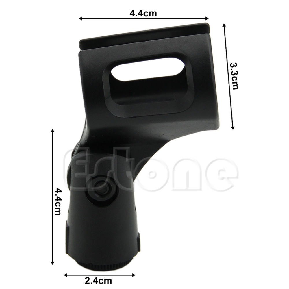 Plastic Flexible Clamp Clip Holder Mount Microphone Mic Stand Accessory