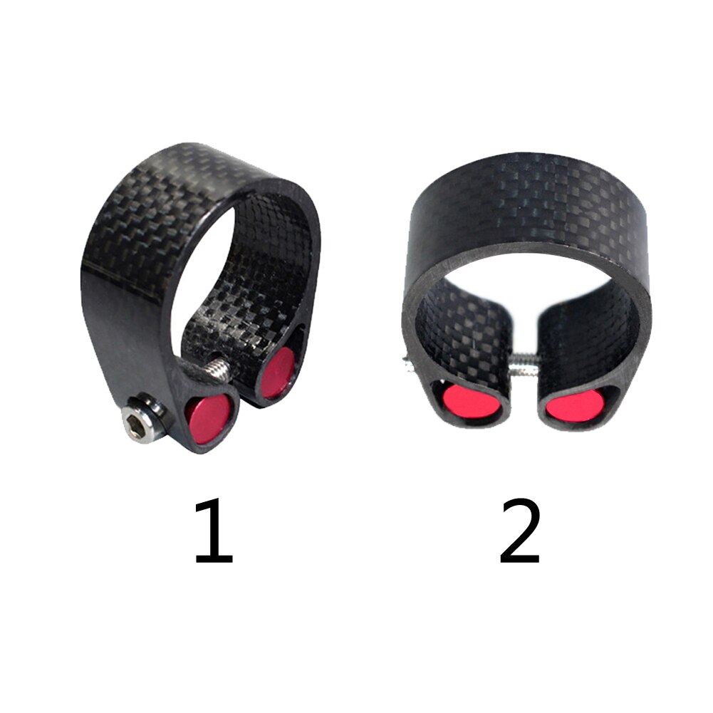Mountain Bike Repair Mount Bracket Cycling Carbon Fiber Practical Outdoor Durable Nut Fastener Seat Post Clamp