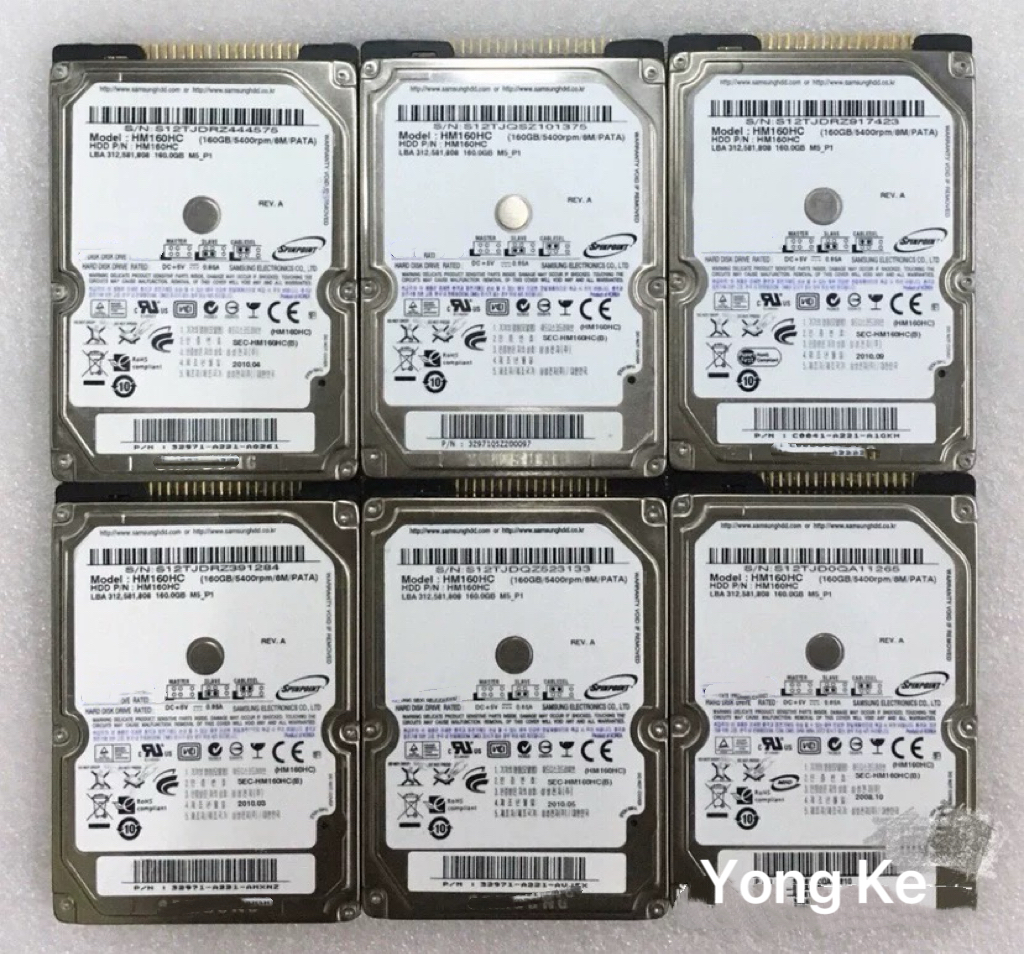 Interne Festplatte 40 GB 60 GB 80 GB 100 GB 120 GB 160 GB 2,5-Zoll-Festplatte IDE HDD 8 MB 5400 U/min für Laptop Notizbuch hoch Geschwindigkeit