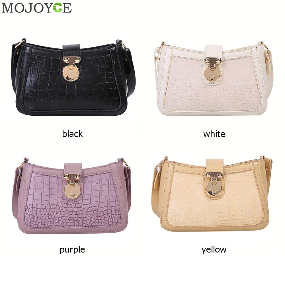 Lederen Crossbody Messenger Handtassen Vrouwen Pure Kleur Casual Hobo Schoudertassen Jeugd Dames Kleine Vierkante Tas