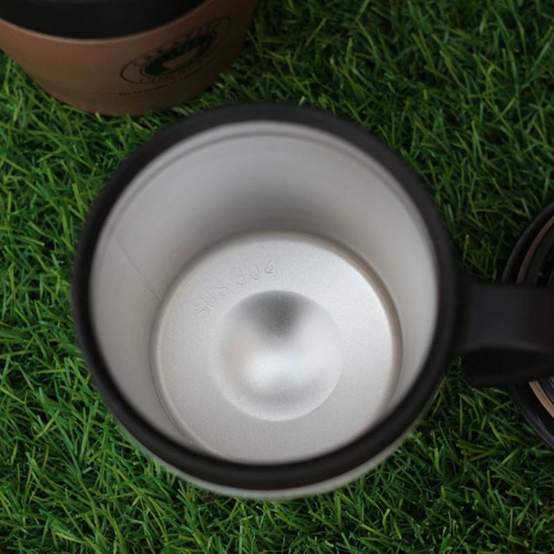 330ML Stainless Steel Insulated Coffee Cup Office Drink Cup With Handle Anti-scalding Cup Travel Thermos