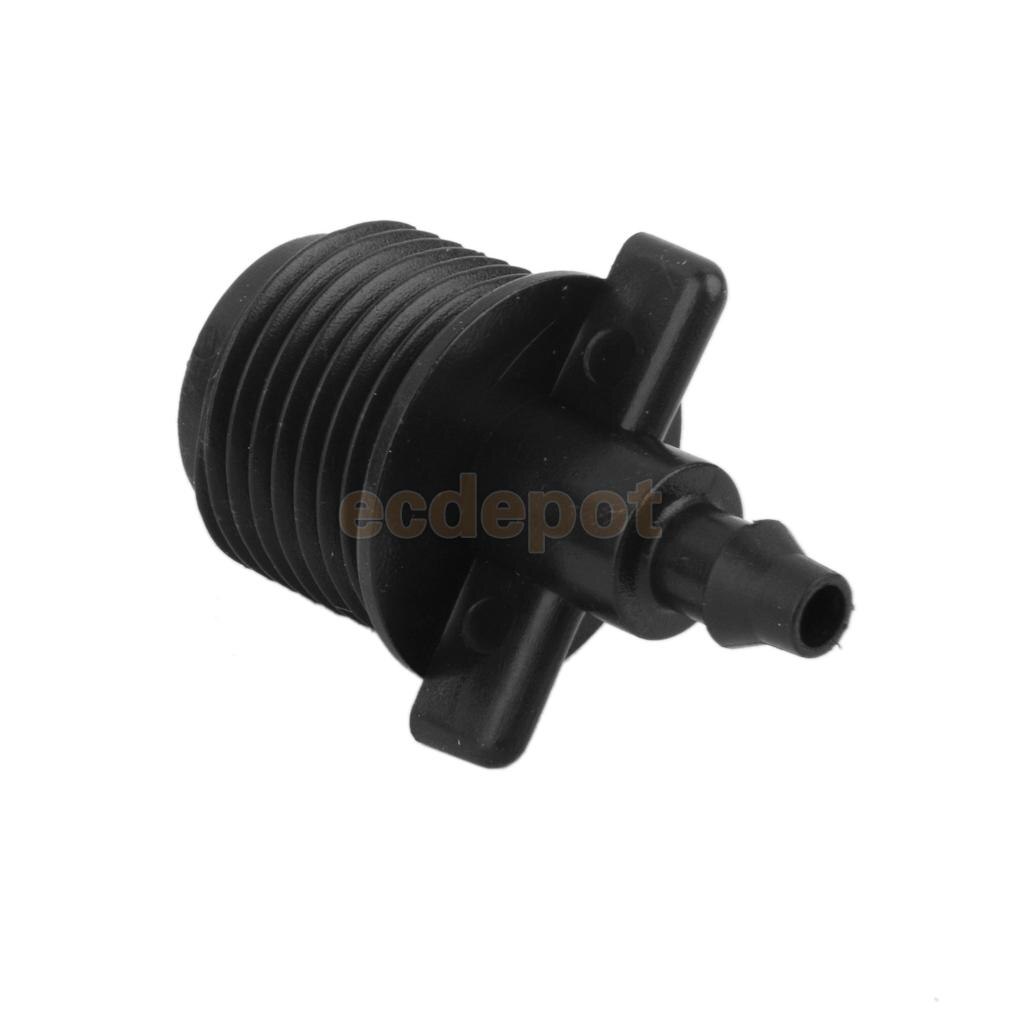 20pcs 1/4' Barb Tubing Adapter for Drip irrigation Tubing Capillary Hose
