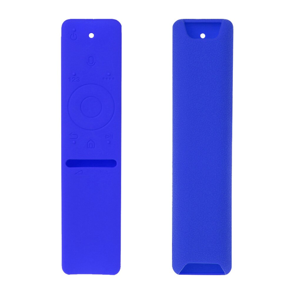 Smart tv siliconen hoesje afstandsbediening voor samsung voice versie  bn59 serie anti-verlies 3m schokbestendig waterdicht volledige bescherming: Blauw