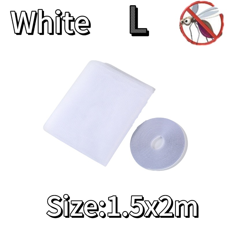 Moustiquaire auto-adhésive d'intérieur, bricolage, anti-insectes, rideaux, filet de fenêtre, Protection, maille, Textile de maison, lit, jardin: 7*2.6 / Bleu