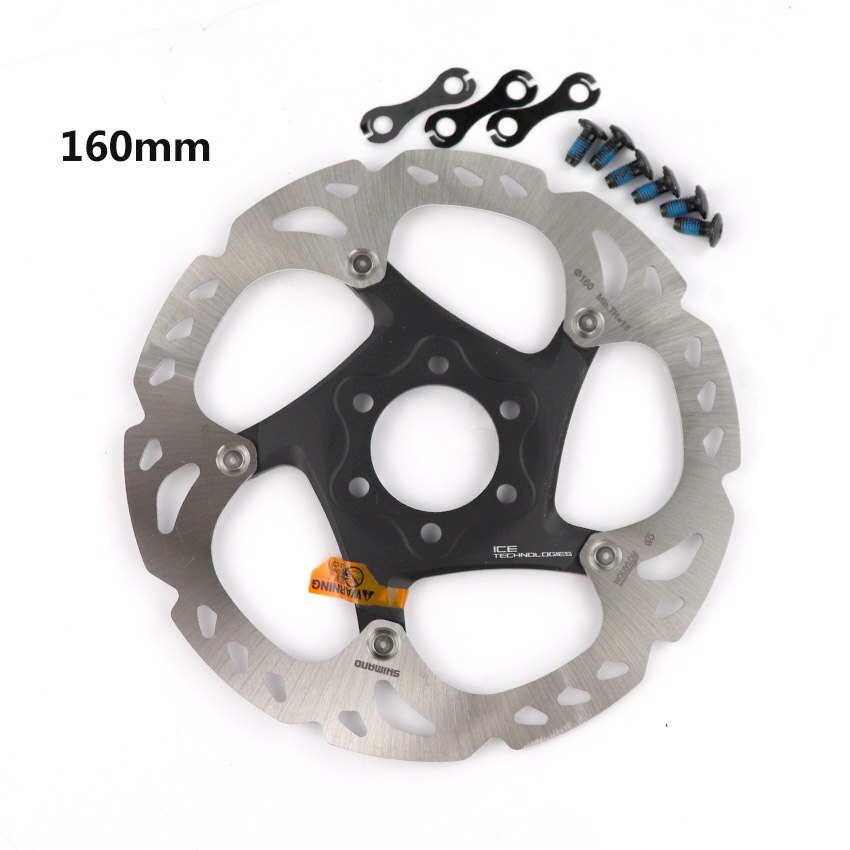 Shimano xt sm  rt86 is punkt teknologi bremseskive 6 bolt  m8000 terrengsykler skive shimano  rt86 160mm 180mm 203mm mtb sykkel: 160mm
