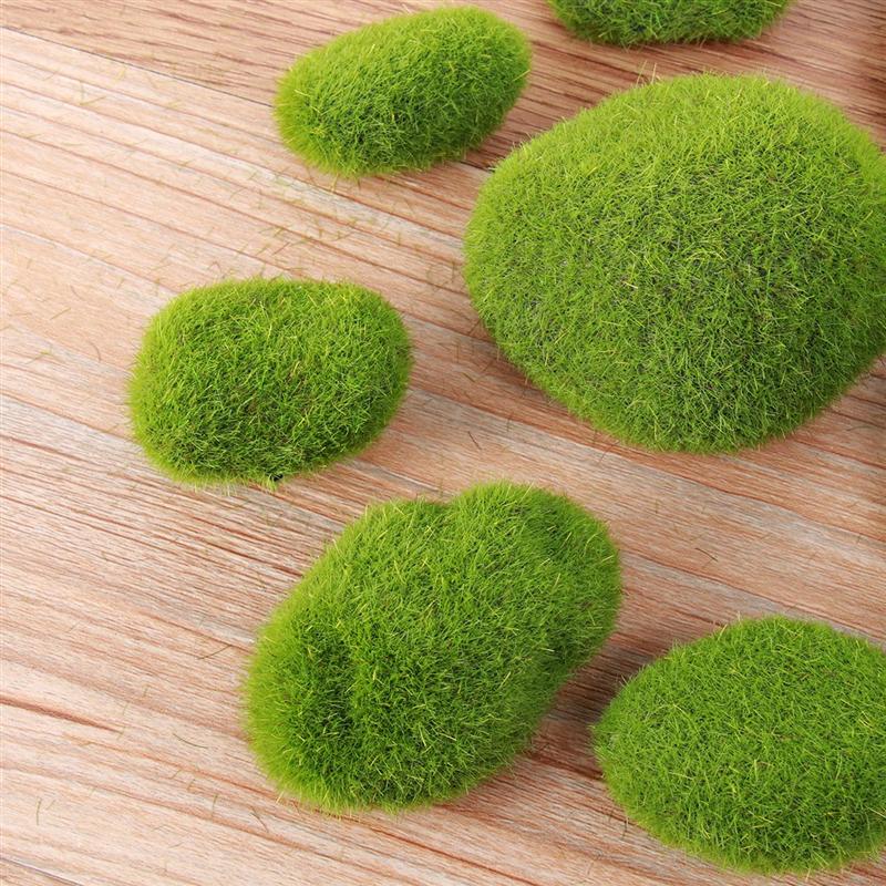 12 Pcs Simulatie Moss Stone Plant Decoratie Voor Aquaria En Glazen Pot Terrarium Realistische Hoge Simulatie Moss Moss