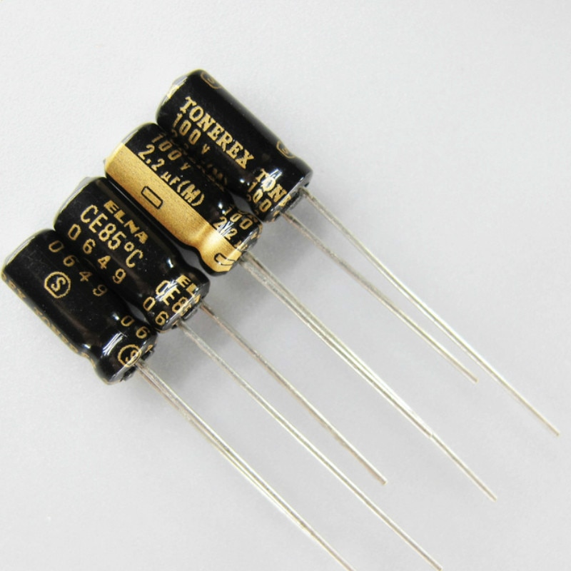 20PCS ELNA TONEREX Audio Capacitor - 2.2uF 100V - 5x11mm - for Amplifier
