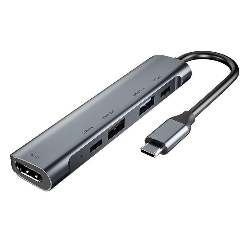 5 in 1 USB C HUB USB HUB Type C USB Splitter Thunderbolt 3 USB-C Dock Adapter OTG for Air Mi Pro HUAWEI Matebook: Default Title