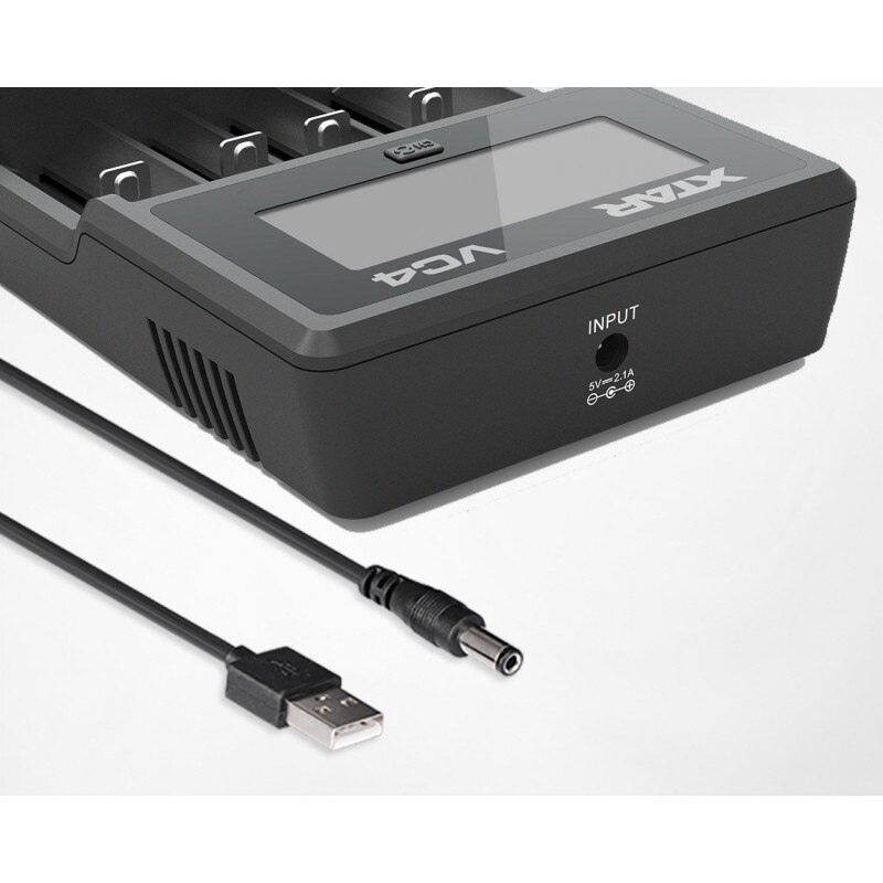 Xtar Mcvcvp124 Vc4 Universal Charger With Lcd For Li-Ion Battery