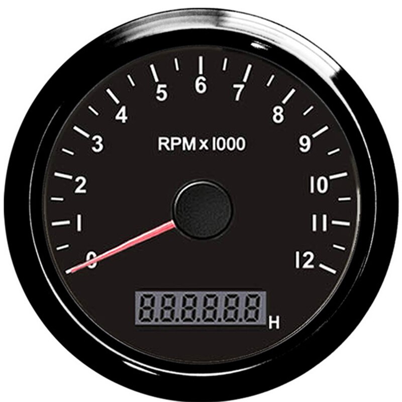 12000 RPM Tachometer Motor- Tacho Messgerät Mit Digital Anzeige LCD Stunde Meter Wasserdicht Tachometer Für Auto Stiefel Lkw Motorrad