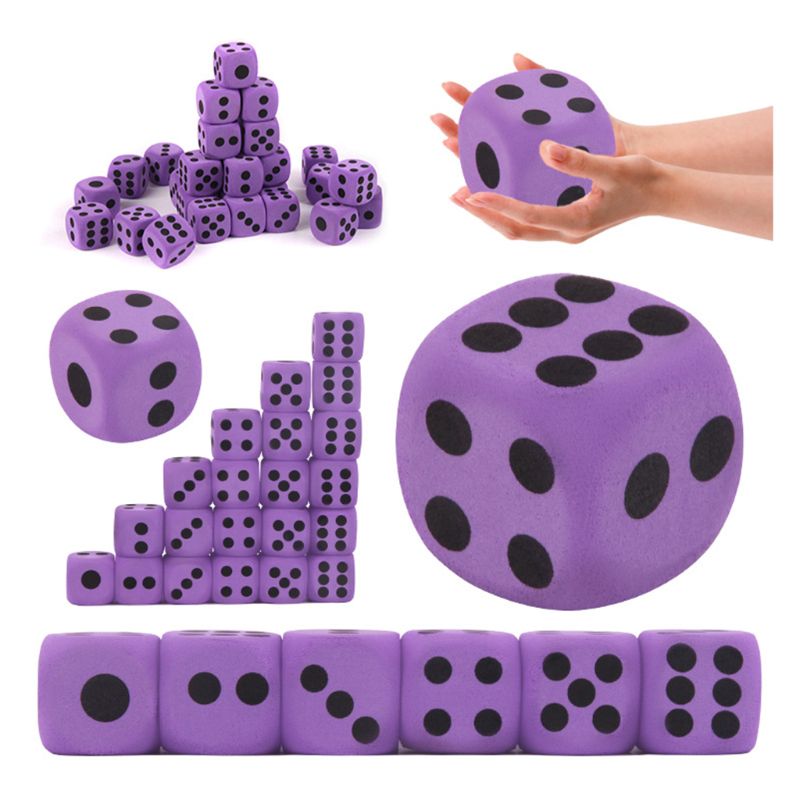 6pcs Specialiteit Giant EVA Foam Dobbelstenen Kid Educatief Speelgoed Kinderen Party Game Dobbelstenen