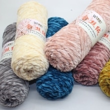 100g Chenille Neue Weiche Regenbogen Wolle Handwerk zur Seite fahren Garn BluePink klobig Häkeln BabySoft betroffen Dicken DIY Samt