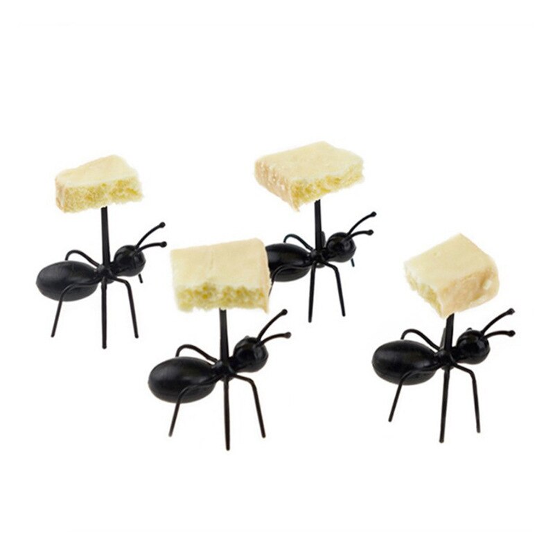 Food Grade 12pcs Ant Fork For Fruit Dessert Cake Toothpick Safety Environmental Protection Funny Fruit Toothpick