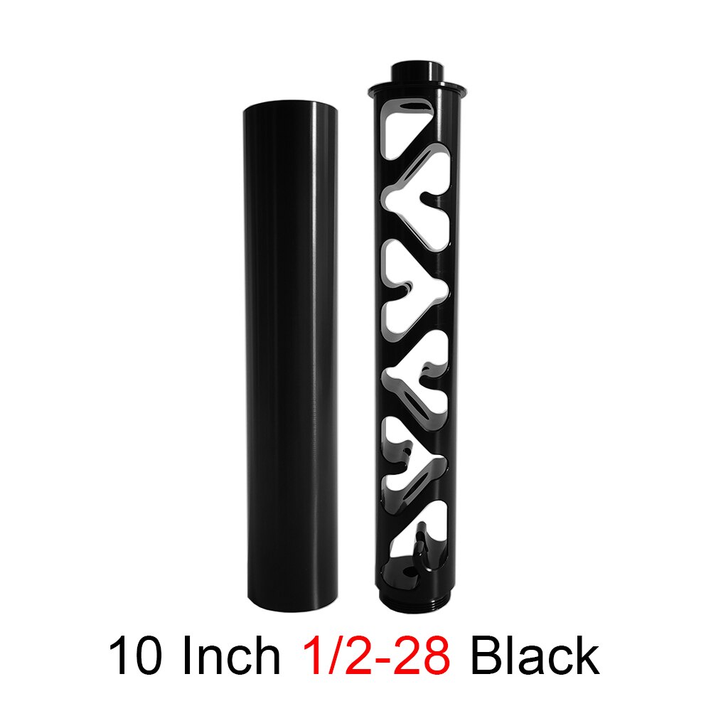 Aluminium Auto Olie Brandstof Filter Solvent Val 10 12 Inch Titanium 1/2-28 5/8-24 Single Core Voor 22lr Ak Sks Auto Napa 4003 Wix 24003: 002 1-2-28-10B