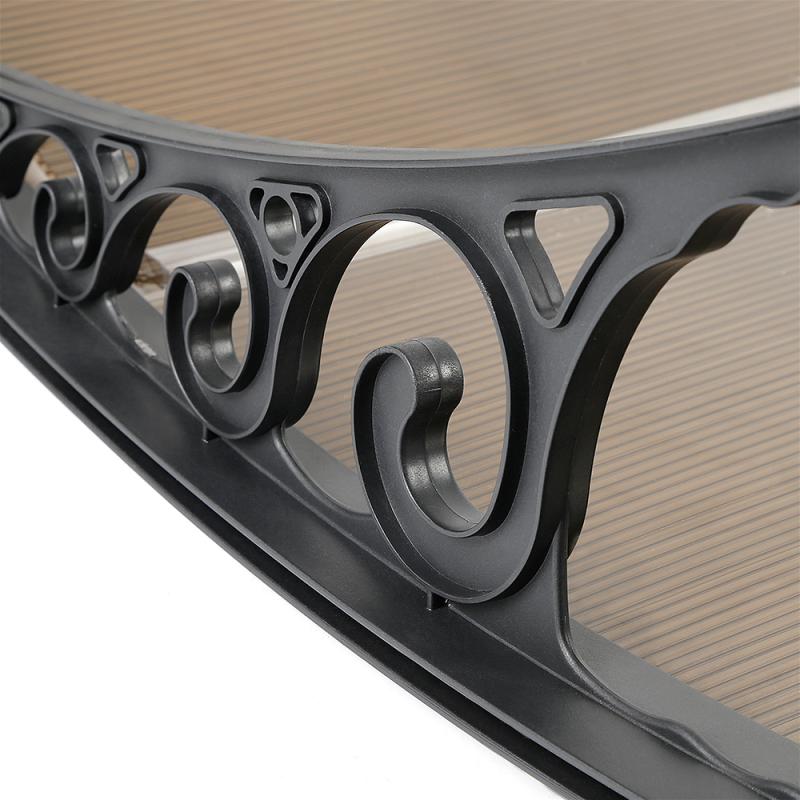 Multi-size Door Canopy Window Awning Durable Door Window Awning Modern Polycarbonate Cover Front Door Outdoor Patio Canopy HWC