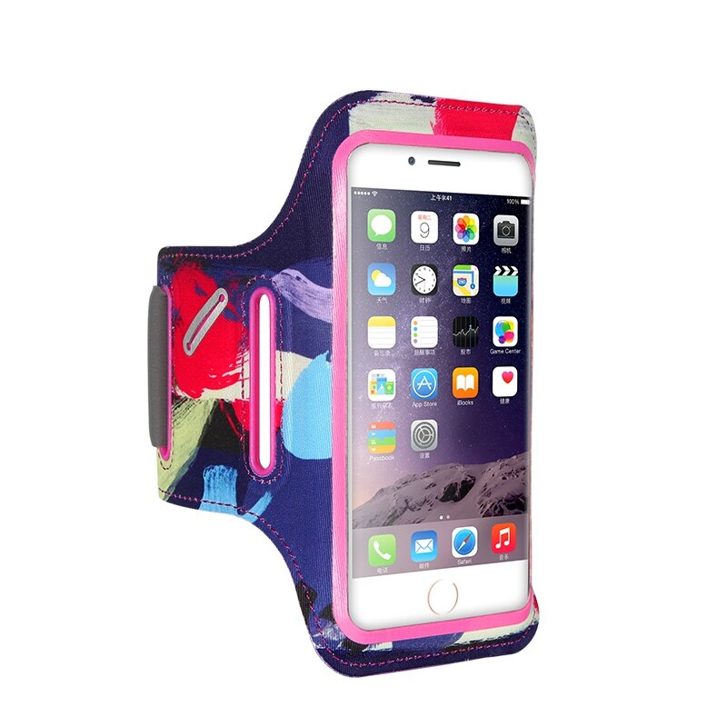 FLOVEME Sport Arm Band For iPhone X 8 7 Plus Running Phone Bag Case For Samsung S8 S9 Huawei Xiaomi Phone Cases For Sport Cover: 5.5 inch / Pink