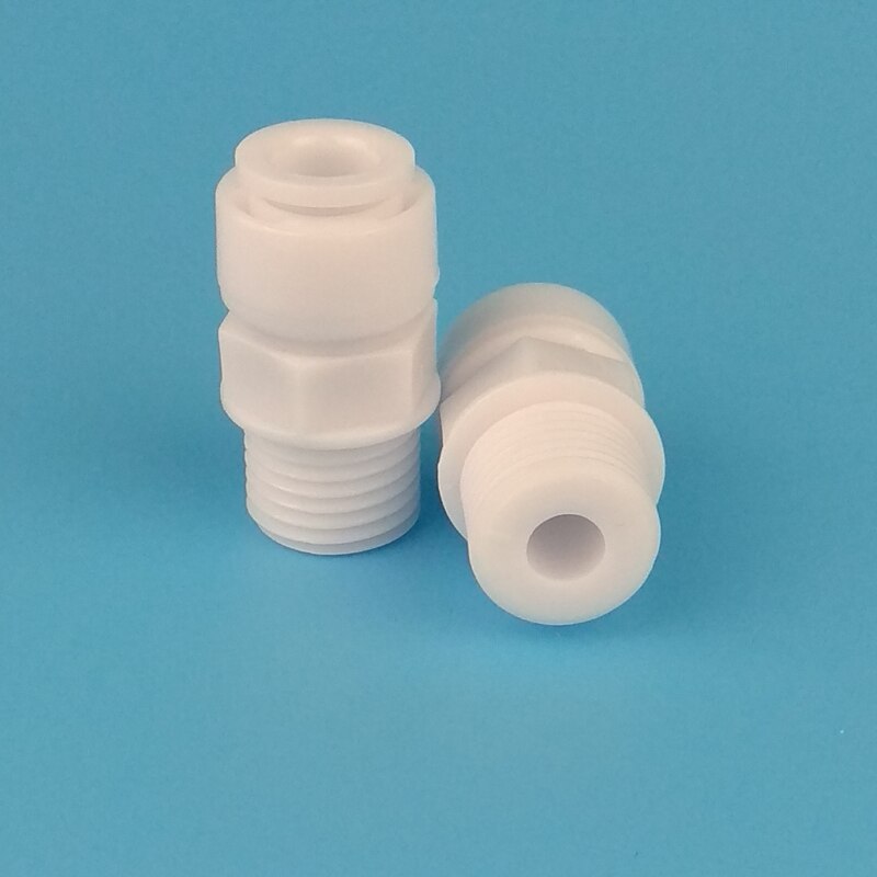 No buckle Water purifier water Threaded joints/ connector,1/4" External thread to 1/4" fast joint Water purifier direct connect