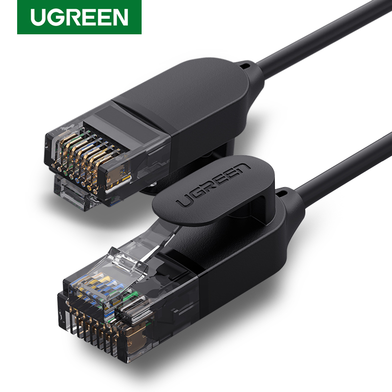 UGREEN-Cable Ethernet Cat 6A, Cable de red de 10gbps, 4 pares trenzados, UTP Lan de Internet, RJ45 para PC: 0,6 m