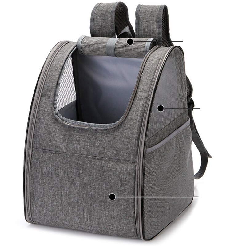Hond Rugzak Carrier, Hond Carrier Rugzak Voor Kleine Honden Katten, geventileerde Ademende Pet Carrier Rugzak Kat Zak Voor Tr: Default Title