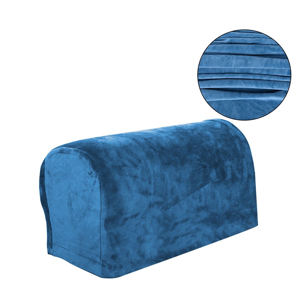 1 par stue sofa armlæn betræk møbelbeskytter til sofa stol moderne hjem støvtæt slidstærk elastisk stretch: Påfuglblå