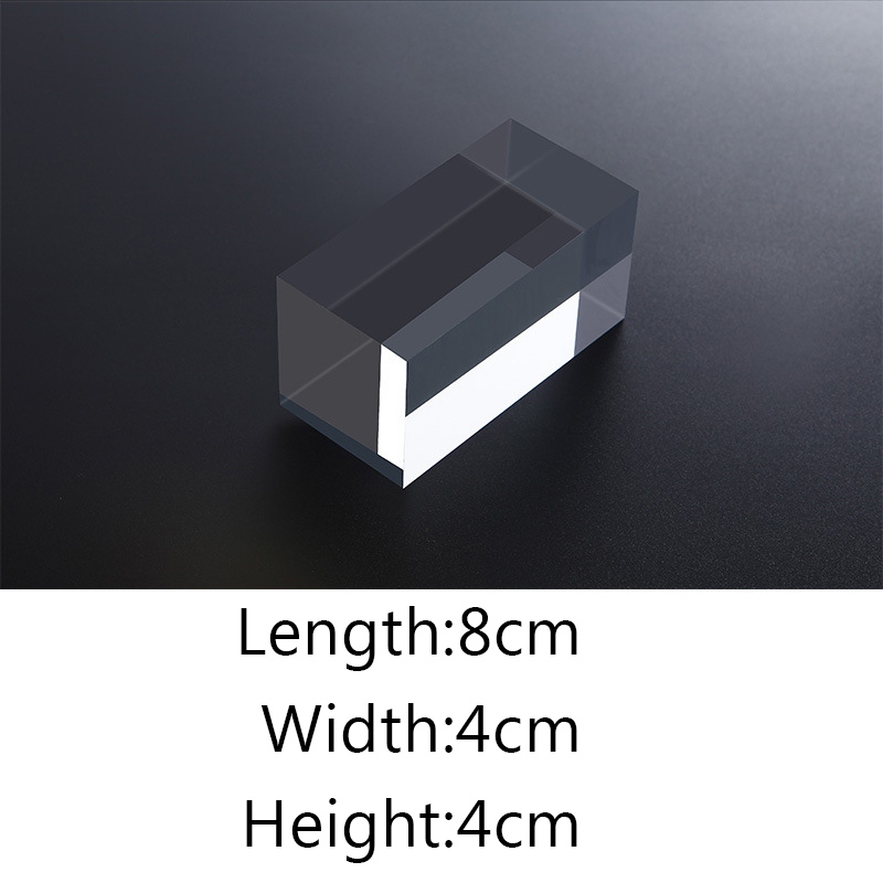 Transparent Acrylic Geometric Photo backdrop Props Cube Cuboid Cylindrical Glass Ball Photography Background Plate Decoration: Fuchsia