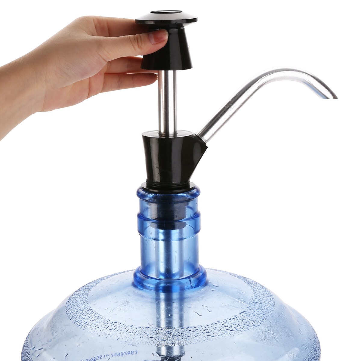 Campingvogn vask aluminium vandflaske pumpe hane hånd manuel drikke dispenser til camping trailer autocamper  rv 4wd udskift vask kande
