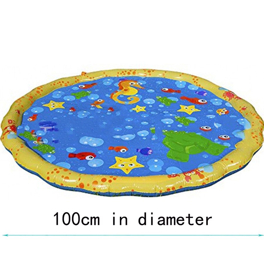 Sommer swimmingpool baby vade barn sprøjte sjov pool udendørs sprøjte & sprøjt vand spraymåtte spille spil sprinklermåtte kølepude