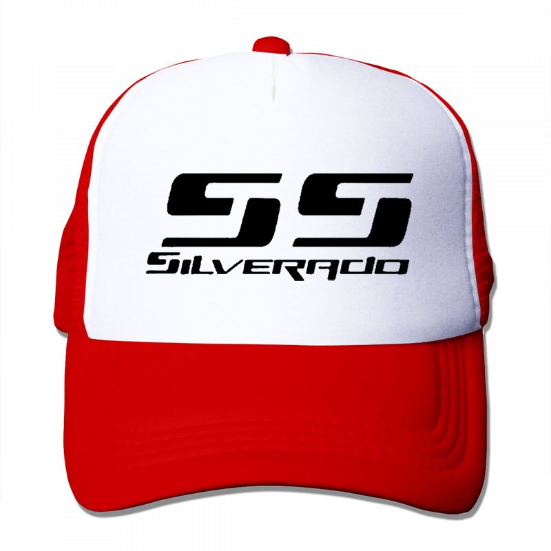 Chevrolet Silverado Ss(3) gorra de béisbol para hombre y mujer gorra ajustable de: 3-Red