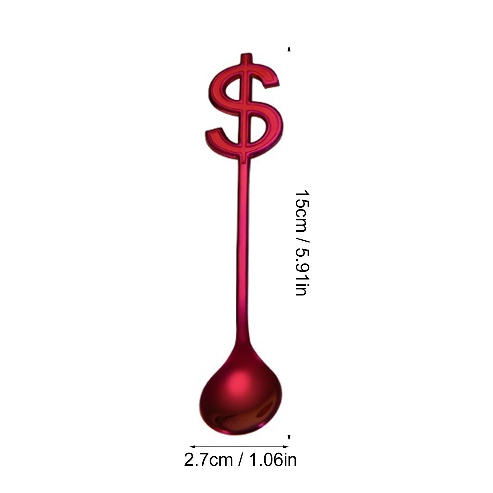 Cucharas creativas de acero inoxidable para café, té, utensilios de cocina, utensilios para beber, cucharas de postre, , 1 ud.: G