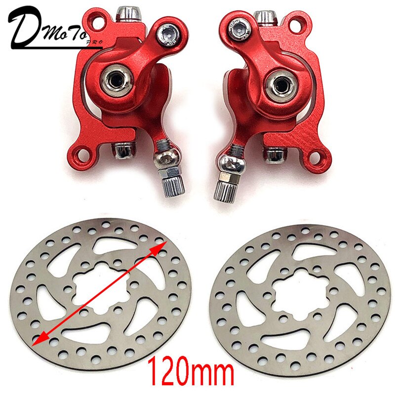 Til zoom skivebremse til el-scooter 10 tommer elektrisk med 140 mm 120mm bremseklodser metal pad bremse rotor cykel dele