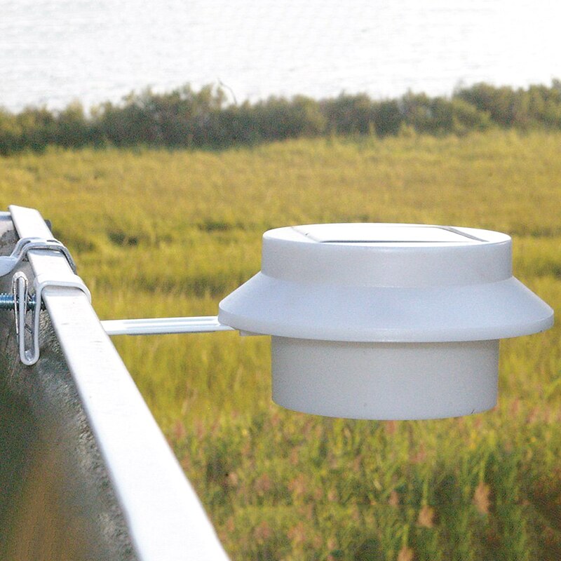 4/ 6 -pack ränna solar lampor utomhus led vattentät diskbänk lampor soldrivna för staket tak ränna trädgård gård tak vägglampa