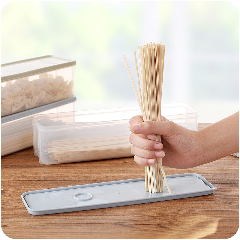Kitchen Noodle Storage Box Food Crisper Household Kitchen Tools Noodle Sealed Box Food Storage Organizers