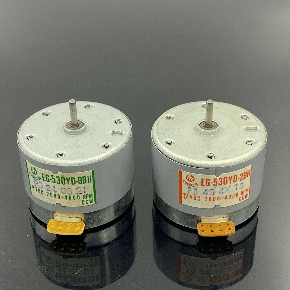 Mabuchi fx -530yd-9bh/  fx -530yd-2b motor ccw capstan båndoptager lydspindel motor  dc 9v/ 12v 2000 rpm~ 4000 rpm
