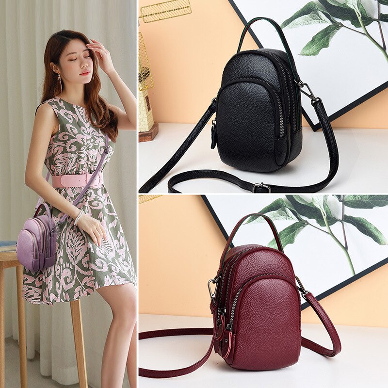 Neue Weiche Leder Hülse Mini Tasche Dame Schulter Umhängetaschen Für Frauen frauen Leder Handtaschen Bolsas Feminina