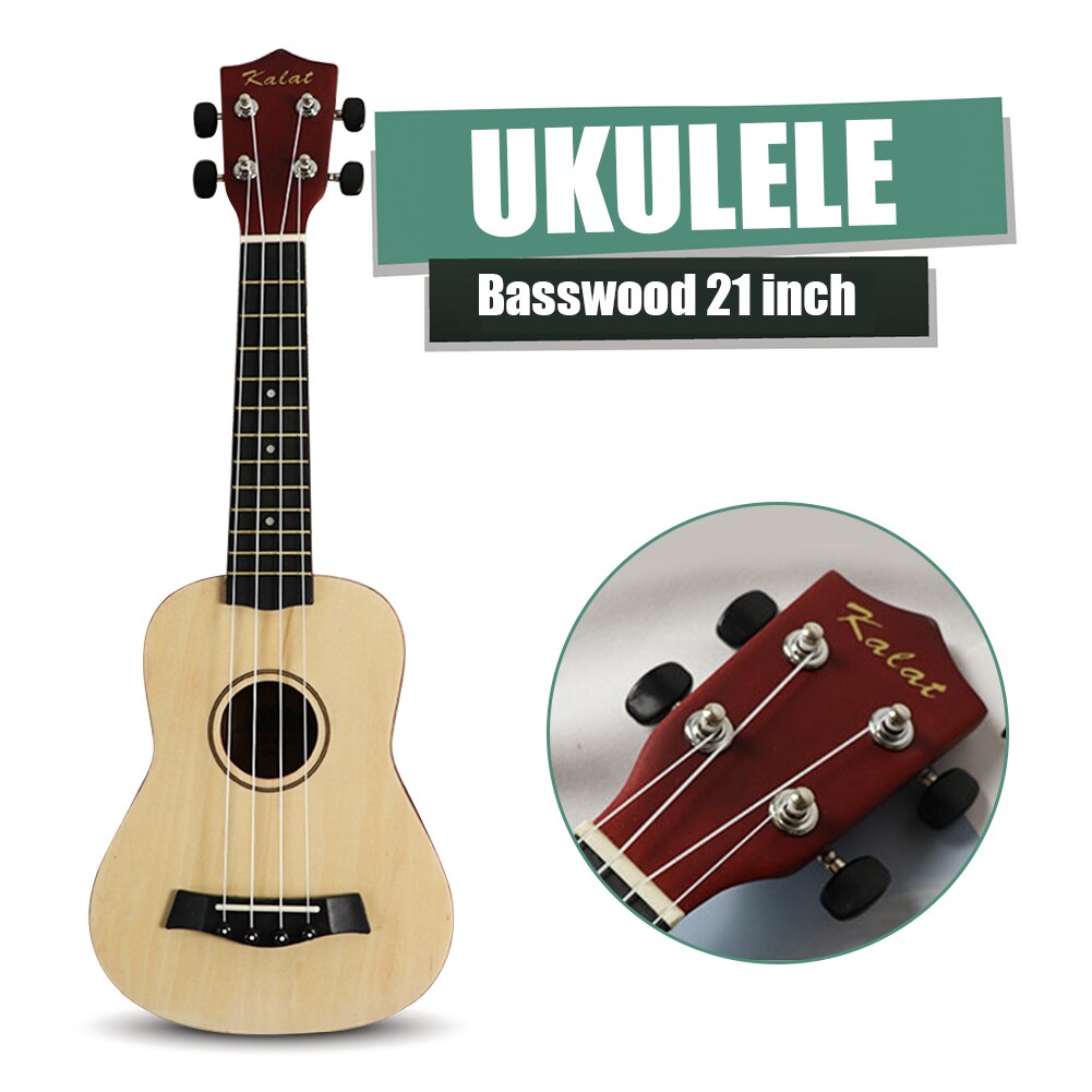 Muziekinstrument 21 Inch Ukulele Gitaar Muziek Liefhebbers Spelen Basswood 4 Snaren Hawaii Accessoires Voor Beginner