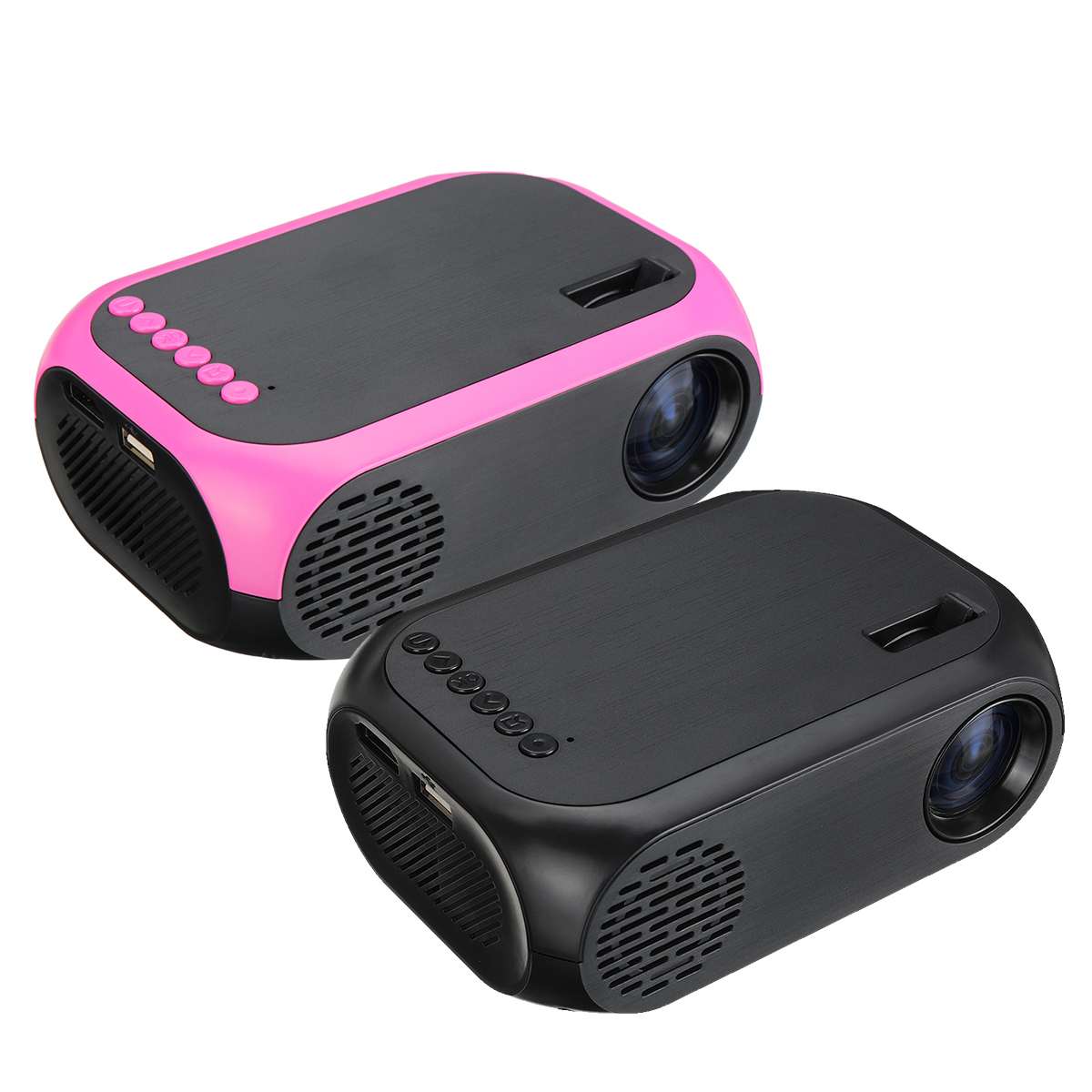 80 Inch 1920 * 1080P Life LCD Projector Home Theater Video Player Home Projector 400LM USB Large Screen Power Supply 30000 Hours