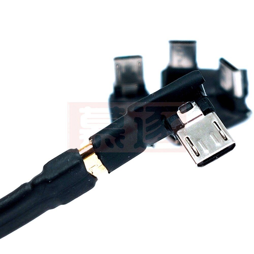 90 Graden Links &amp; Haaks Micro Usb 5pin Female Naar Micro Usb Male Data Sync Adapter Plug Micro Usb naar Micro Usb Connector