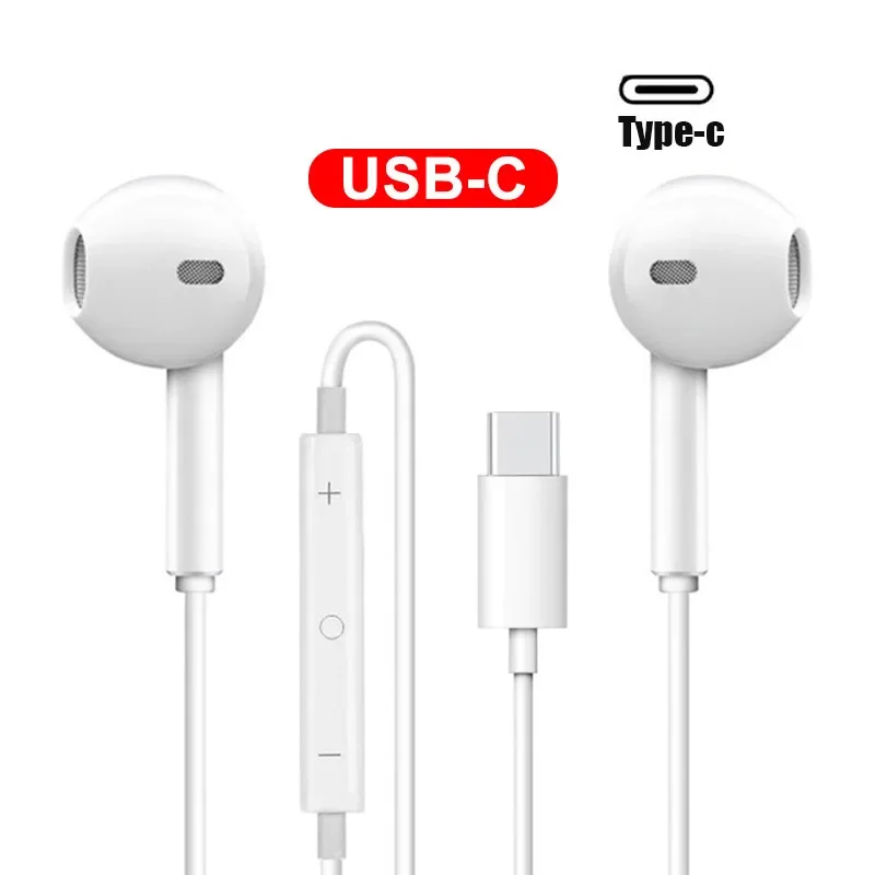 For Xiaomi Original Headphones Xiaomi mi 14 13 12 in-ear Earphones Redmi Note 10 9 Type C 3.5mm Wired Headset Phone Accessories: WHITE