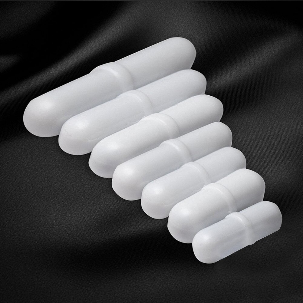 7pcs/set Plain Stirrer Rotating Laboratory Stirring Bar Research Spinbar PTFE Mixer Chemical Rod Biological Practical Magnetic